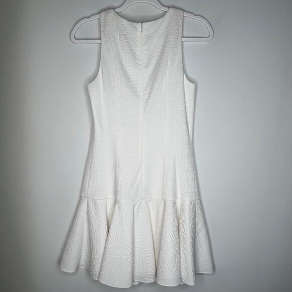 Jay Godfrey White Flounce Hem Mini Dress Size 6 - Picture 5 of 8